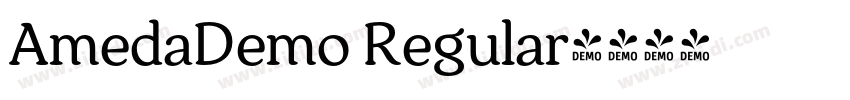 AmedaDemo Regular字体转换